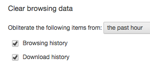 Clear Private Data - 2nd Step