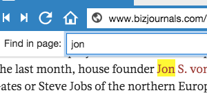 Find in Page - 2nd Step