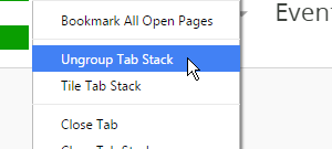 Tab Stacking - 2nd Step